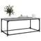 Salontafel 102x50x40 cm bewerkt hout en ijzer grijs sonoma