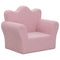 Kinderbank zacht pluche roze