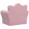 Kinderbank zacht pluche roze