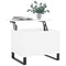 Salontafel 60x44,5x45 cm bewerkt hout wit