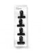 Trendform Magnetische clip Graffa zwart - set van 4