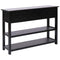 Dressoir 115x30x76 cm hout zwart