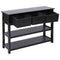 Dressoir 115x30x76 cm hout zwart