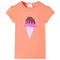 Kindershirt 92 neonoranje