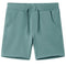 Kindershorts met trekkoord 140 oudpetrol