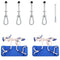 Schommelzitjes 2 st met touwen 37x15 cm polyetheen blauw