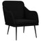 Fauteuil 63x76x80 cm stof zwart