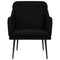 Fauteuil 63x76x80 cm stof zwart