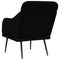 Fauteuil 63x76x80 cm stof zwart