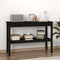 Wandtafel 110x40x75 cm massief grenenhout zwart