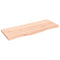 Tafelblad 100x40x4 cm onbehandeld massief eikenhout