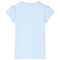 Kindershirt fiets 104 lichtblauw
