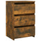 Nachtkastjes 2 st 40x35x62,5 cm bewerkt hout gerookt eikenkleur