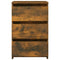 Nachtkastjes 2 st 40x35x62,5 cm bewerkt hout gerookt eikenkleur