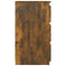 Nachtkastjes 2 st 40x35x62,5 cm bewerkt hout gerookt eikenkleur