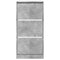 Schoenenkast 60x21x125,5 cm bewerkt hout betongrijs