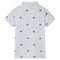 Kinderpoloshirt 92 gemleerd grijs