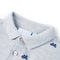 Kinderpoloshirt 92 gemleerd grijs