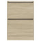 Schoenenkast 60x21x87,5 cm bewerkt hout sonoma eikenkleurig