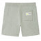 Kindershorts met trekkoord 128 gemleerd lichtkakikleurig