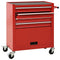 Gereedschapswagen met 4 lades staal rood