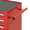 Gereedschapswagen met 4 lades staal rood