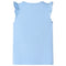 Kindershirt met ruches aan de mouwen 116 lichtblauw