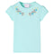 Kindershirt 140 lichtzeeblauw