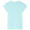 Kindershirt 140 lichtzeeblauw