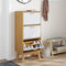 Schoenenkast OLDEN 55x35x120 cm grenenhout wit en bruin