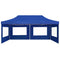 Partytent inklapbaar met wanden 6x3 m aluminium blauw