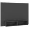 Tv-wandmeubel 120x23,5x90 cm spaanplaat grijs