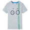 Kindershirt met korte mouwen 116 grijs