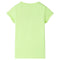 Kindershirt 128 neongeel