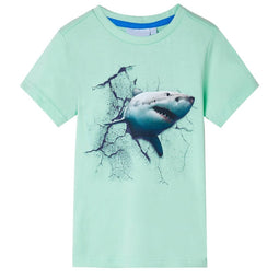 Kindershirt 140 lichtgroen