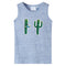 Kindertopje 92 gemleerd blauw