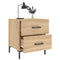Nachtkastjes 2 st 40x35x47,5 cm bewerkt hout sonoma eikenkleur