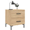 Nachtkastjes 2 st 40x35x47,5 cm bewerkt hout sonoma eikenkleur