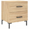 Nachtkastjes 2 st 40x35x47,5 cm bewerkt hout sonoma eikenkleur
