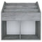 Kindertijdschriftenrek 71x30x78,5 cm spaanplaat betongrijs