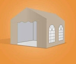 Premium Partytent PVC 3x4x2 mtr in Beige