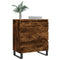 Dressoir 60x35x70 cm bewerkt hout gerookt eikenkleurig