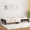 Slaapbank 90x200 cm massief grenenhout zwart