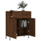 Dressoir 69,5x34x90 cm bewerkt hout bruineikenkleurig