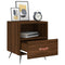 Nachtkastjes 2 st 40x35x47,5 cm bewerkt hout bruineikenkleurig
