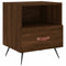 Nachtkastjes 2 st 40x35x47,5 cm bewerkt hout bruineikenkleurig