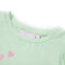 Kindershirt met ruches aan de mouwen 128 zachtgroen
