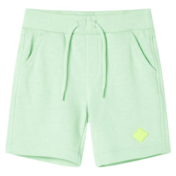Kindershorts met trekkoord 104 felgroen