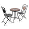 Tafel met twee stoelen Versa Fiji 60 x 71 x 60 cm
