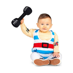 Kostuums voor Baby's My Other Me Sterke Man (3 Onderdelen) Maat 7-12 Maanden